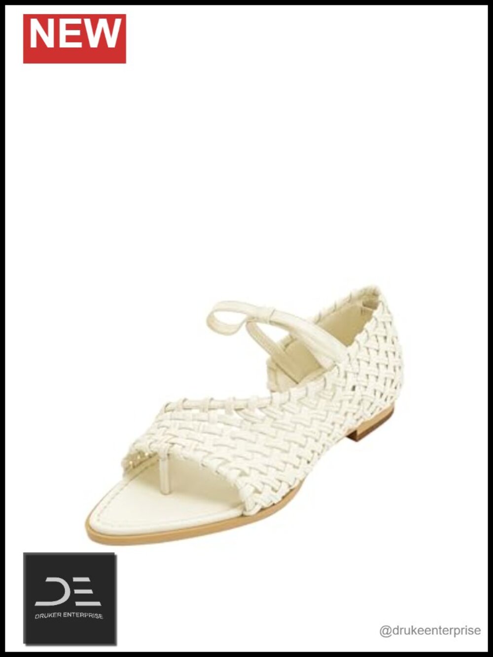 Vegan Leather Slingback Flip Flops Sandals Low Heel Summer